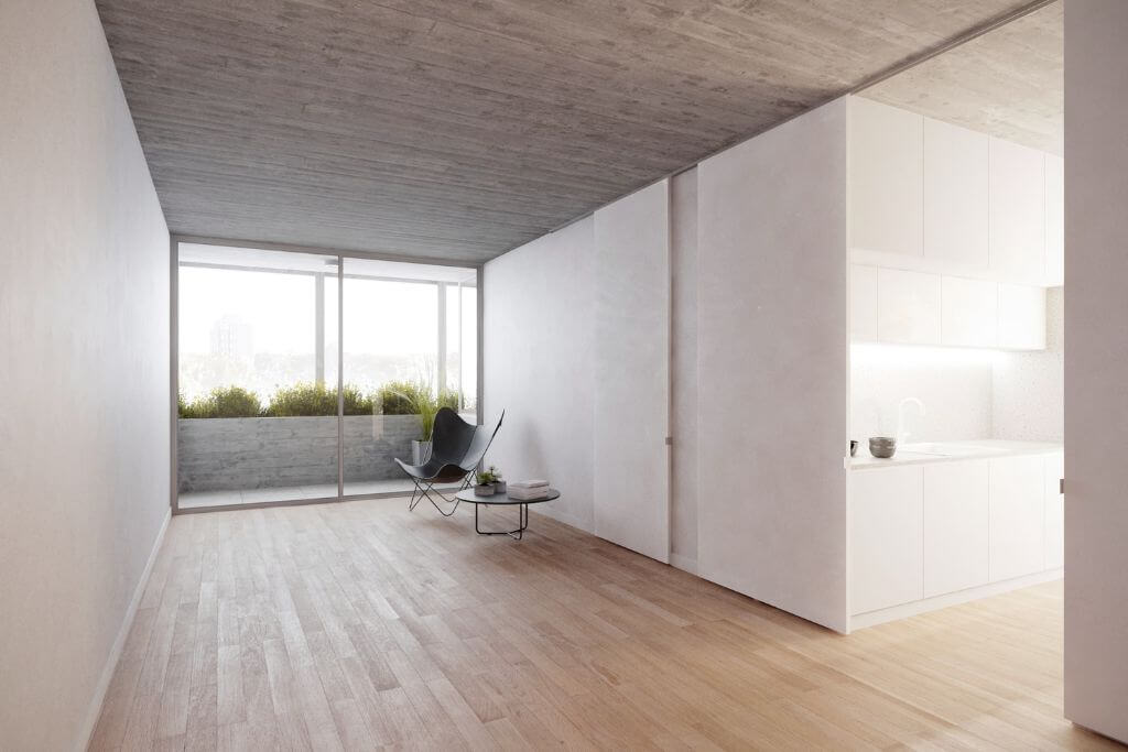 Proyecto dos dormitorios con patio/ terraza exclusiva - Ing. Massoud Servicios Inmobiliarios